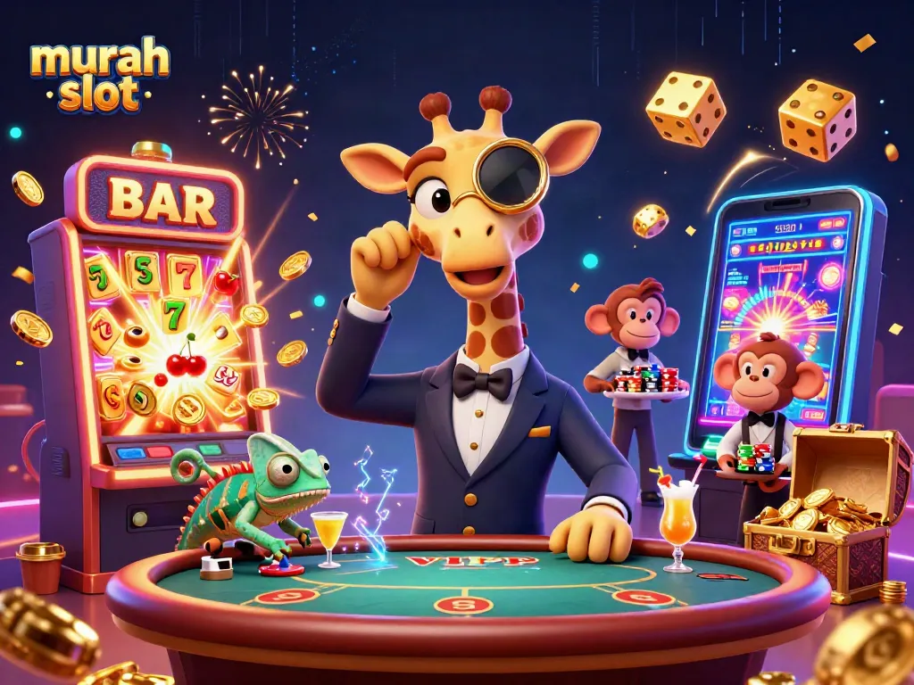 Permainan murah slot yang mendebarkan dengan jackpot mengagumkan dalam ilustrasi 3D.
