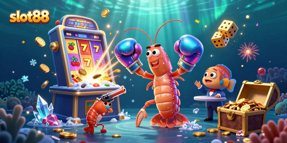 Mencoba permainan slot88 dalam ilustrasi animasi 3D penuh detail dengan simbol keberuntungan dan jackpot yang mengagumkan.