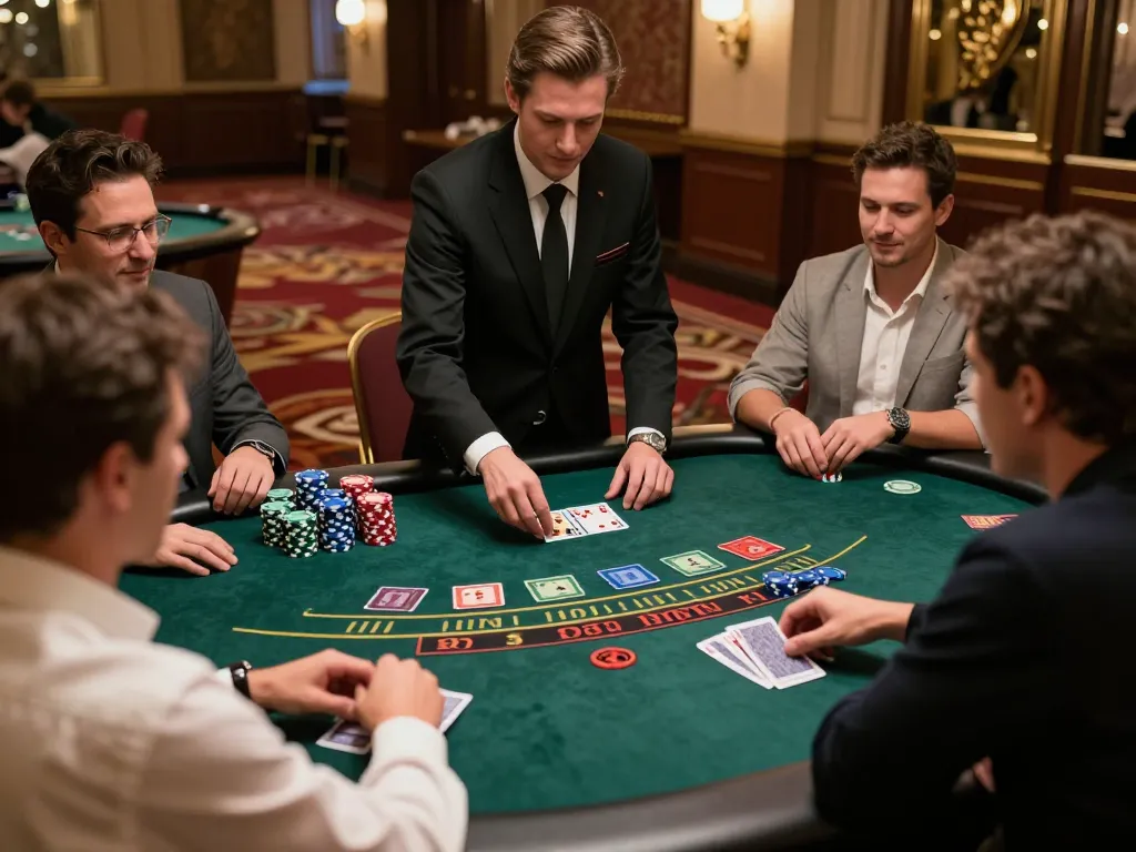 Players engaging in a thrilling game of blackjack at rikvip's online live casino, showcasing interaction and strategy.
