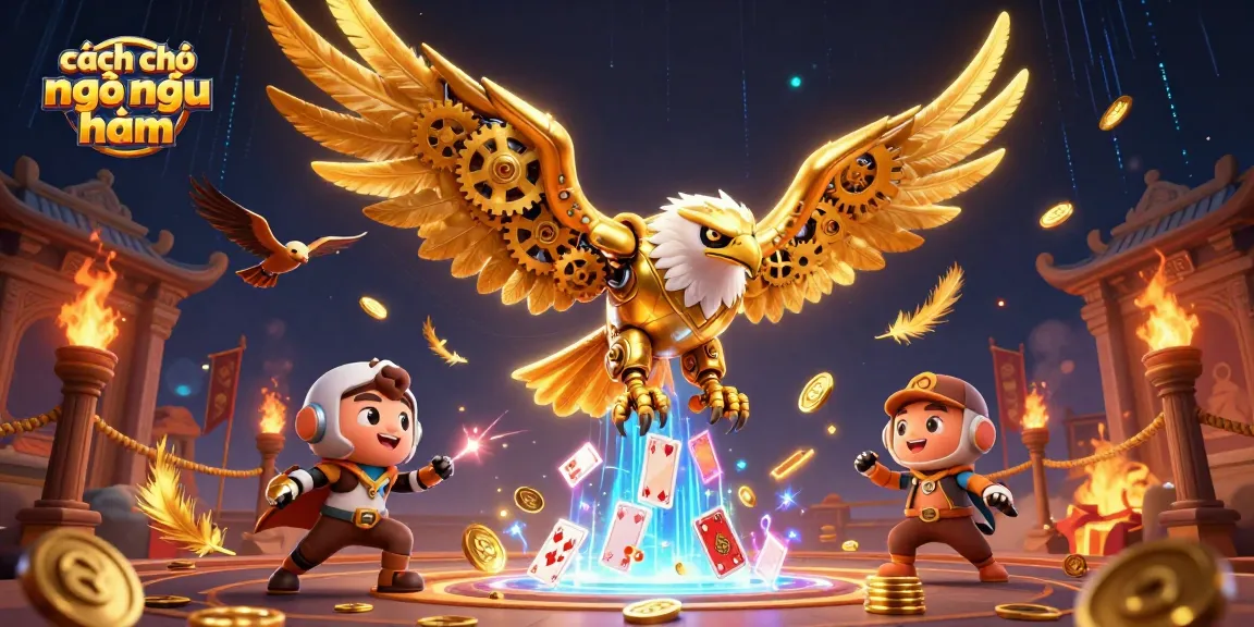 Experience cách chơi ngầu hầm with our dynamic illustration, featuring immersive characters and vibrant casino elements.