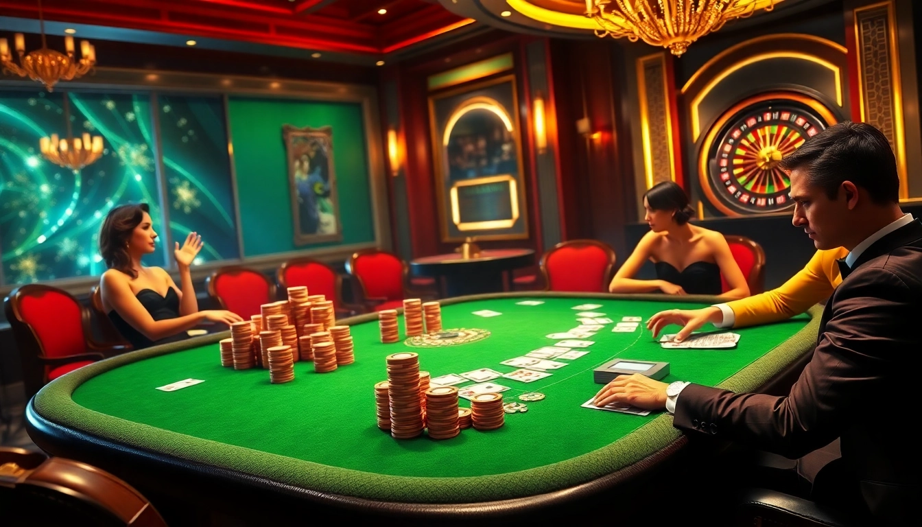 Engage in thrilling sex games at a vibrant casino with poker and roulette action.
