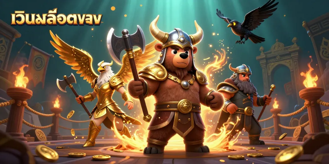 Win large with เว็บสล็อตตรง in this vibrant 3D casino scene full of excitement and energy.