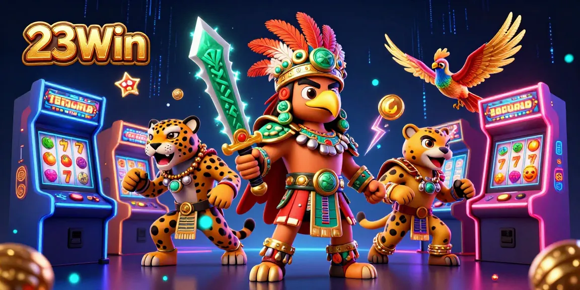 Experience thrilling gameplay at 23Win with vibrant 3D characters and dynamic casino elements.
