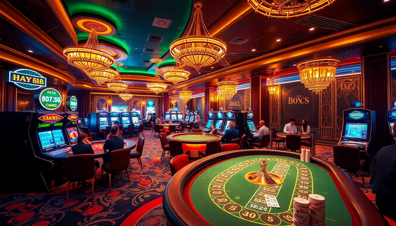 Experience the excitement of high-stakes gambling with hay88 deal in a luxurious casino environment.