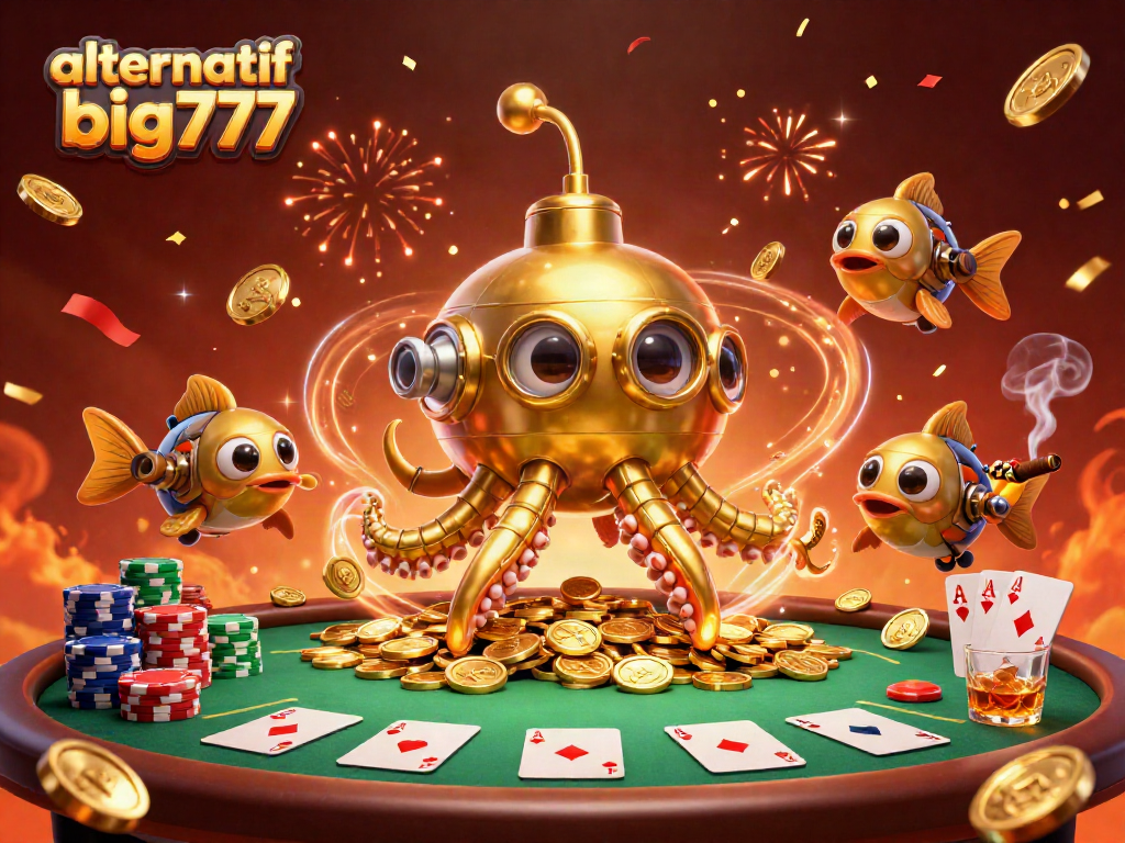 Menangkan momen bersejarah di permainan kartu dalam alternatif big777 dengan ilustrasi detail 3D.