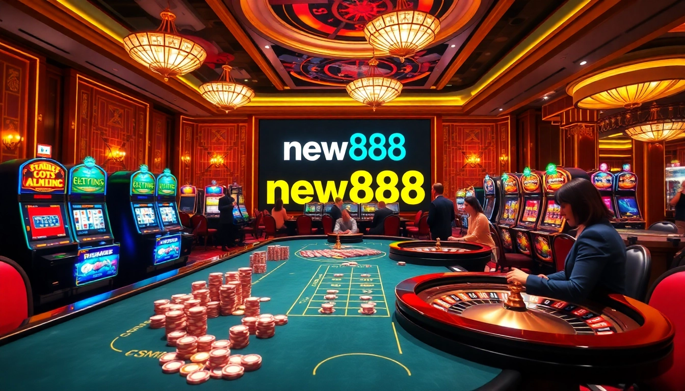 Experience the excitement of gambling with new888's luxurious casino offerings.