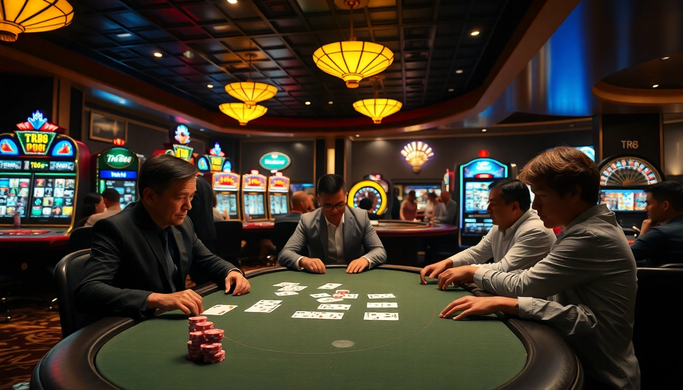 Experience excitement at TR88 casino with high-stakes poker and vibrant slot machines.