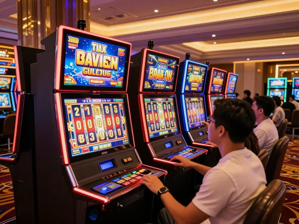 Experience the excitement of situs slot gameplay at vibrant casino slot machines