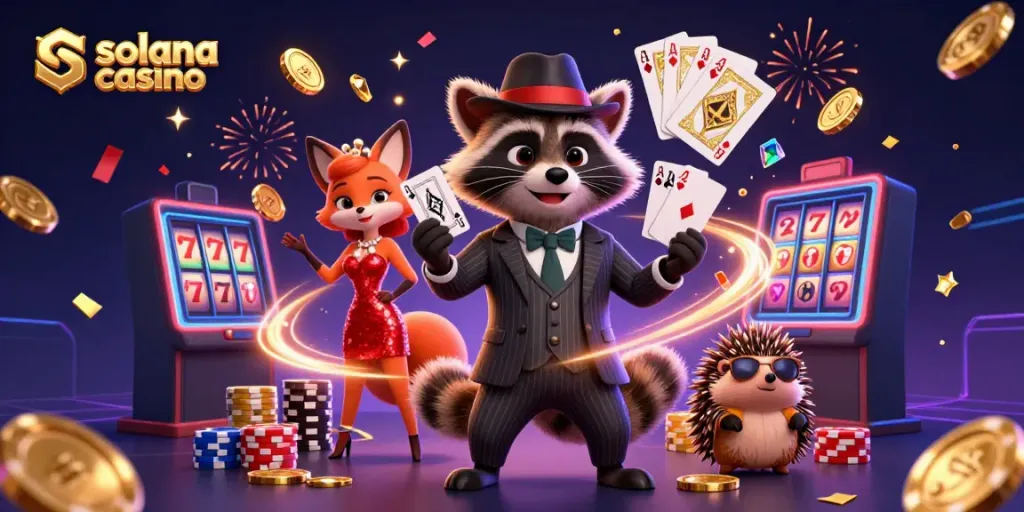 Experience the thrills of a solana casino with vibrant characters and immersive gameplay design.