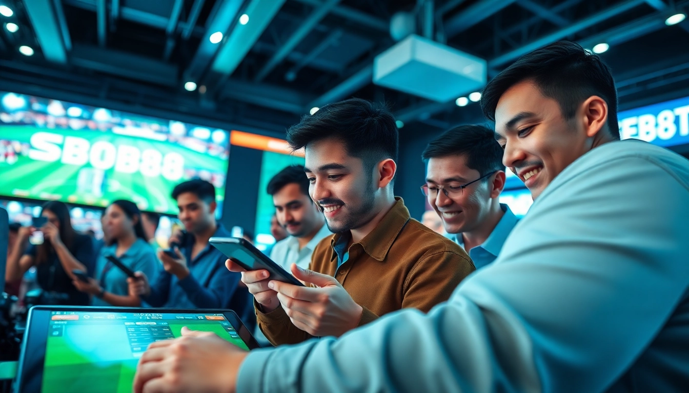 Menggambarkan SBOBET88 sebagai pengalaman taruhan olahraga yang menarik dengan penggemar yang terlibat.