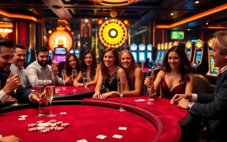 Thrilling players engaging at thabet's luxurious casino table, embodying excitement and professionalism.