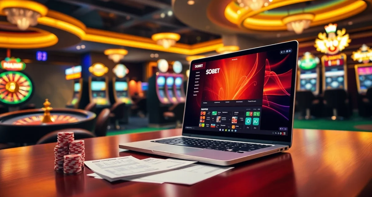 Experience the excitement of online gambling at https://soibet.black/ with vibrant casino visuals.