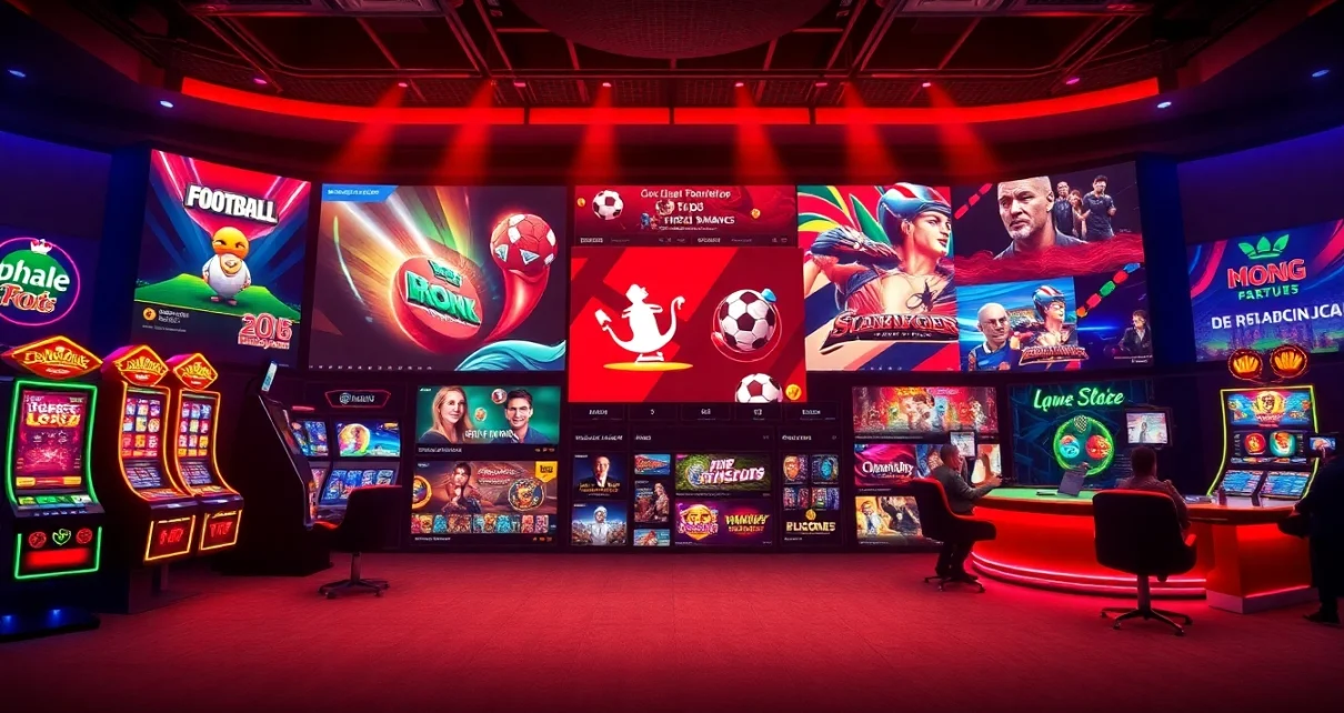 Dynamic interface of bolagacor showcasing online gambling options and engaging visuals.