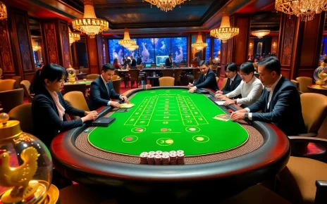 High-stakes baccarat action at BJ888, showcasing thrilling Đá Gà Thomo with vibrant casino ambiance.