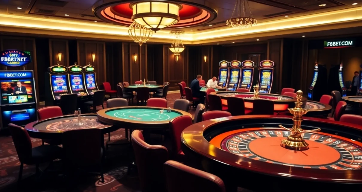 Engage in thrilling gameplay at F8BET.COM with vibrant casino tables and immersive slot machines.