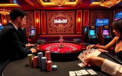 Experience the excitement of winning with Hello88 at a luxurious casino roulette table.
