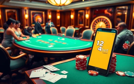 Experience the excitement of betting with "ink vao 12bet" amid a luxurious casino setting.