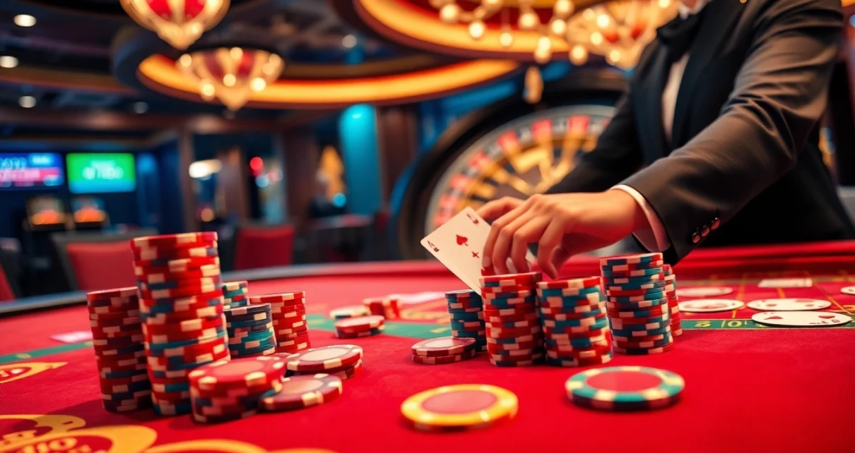 Kjc solutions offers an exciting casino environment with vibrant gaming elements and professional dealers.