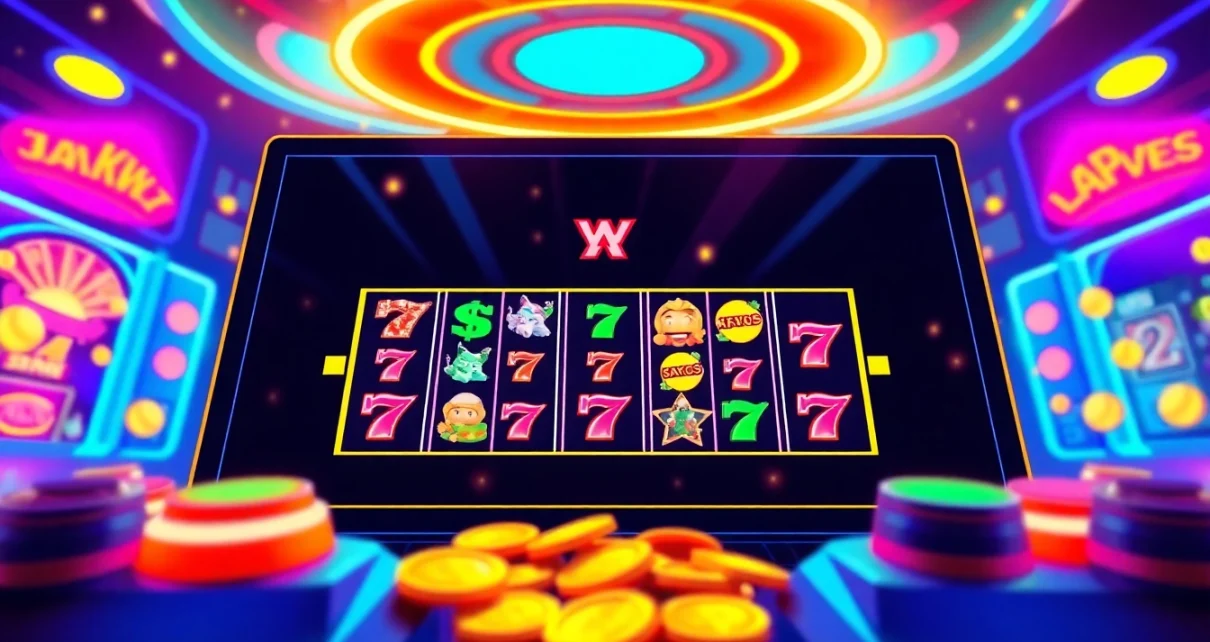 Exciting online gaming experience showcasing hoki138 slot games with vibrant colors and dynamic visuals.