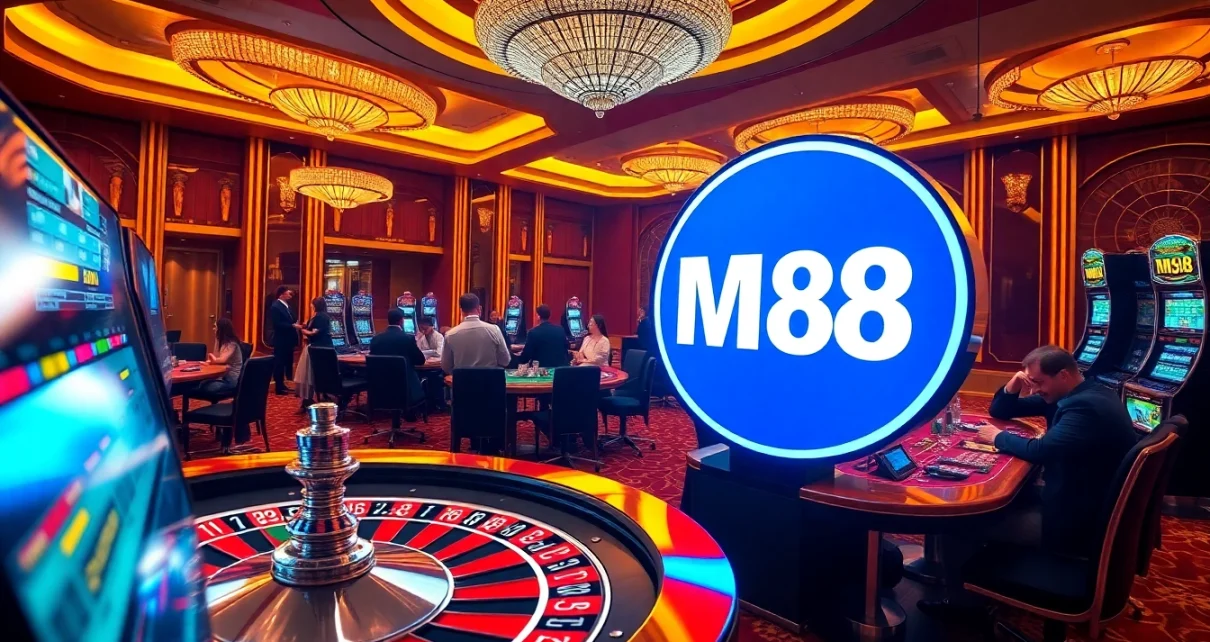Experience the excitement of MM88 at a luxurious casino with poker, roulette, and online gaming.