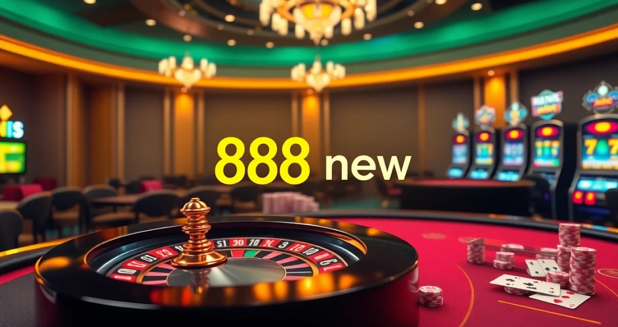 Experience excitement at 888 new online casino with vibrant games and luxurious betting atmosphere.
