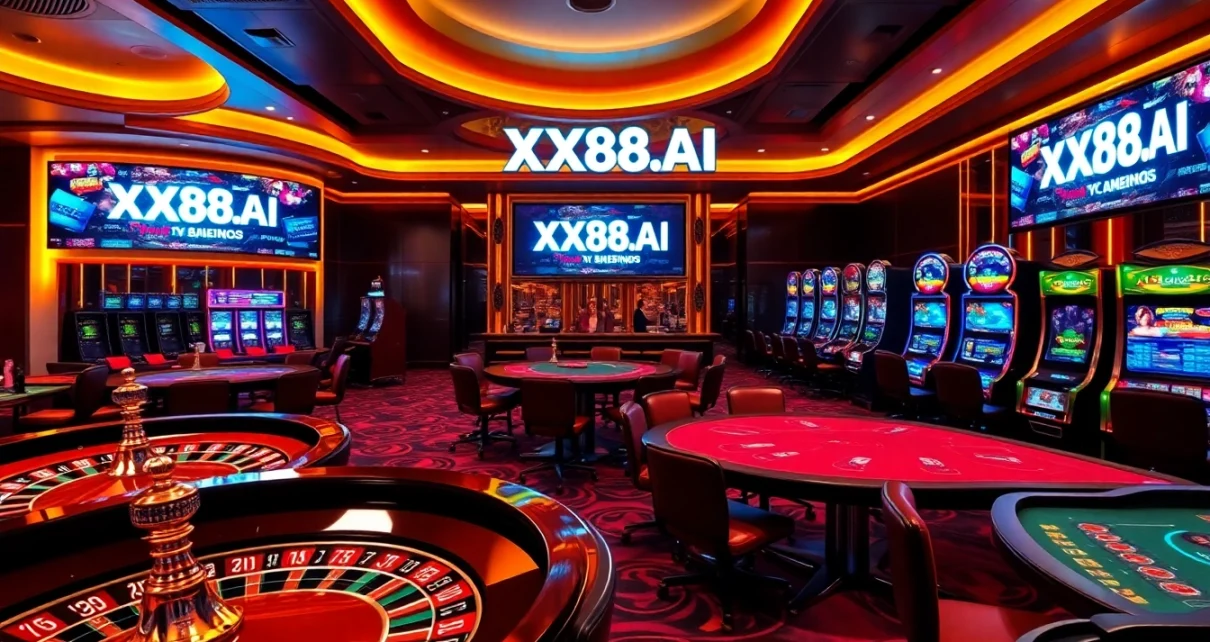 Players enjoying exhilarating games at XX88.AI online casino, showcasing roulette and poker.