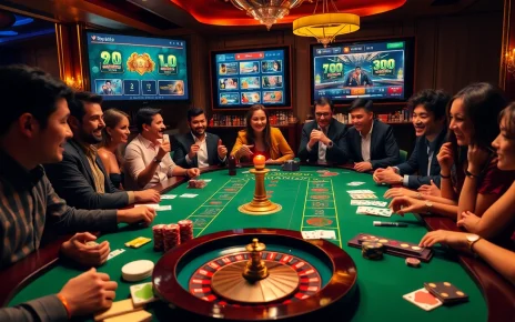 Rasakan sensasi Birutoto bersama para pemain yang terlibat di meja kasino mewah.