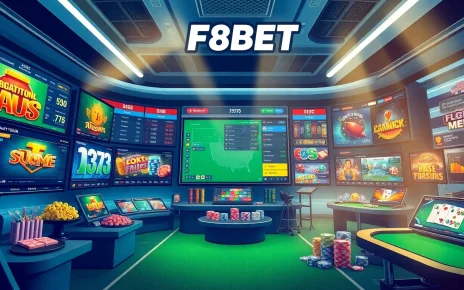 Interactive online betting interface showcasing F8BET casino games and sports betting excitement.