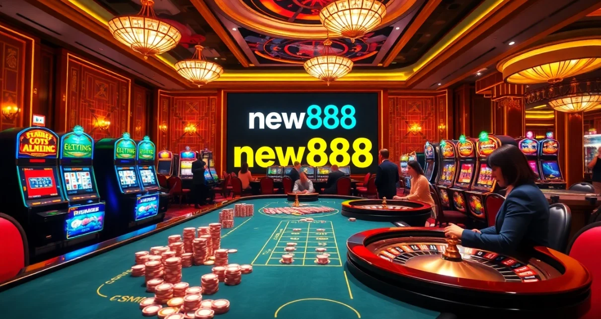 Experience the excitement of gambling with new888's luxurious casino offerings.