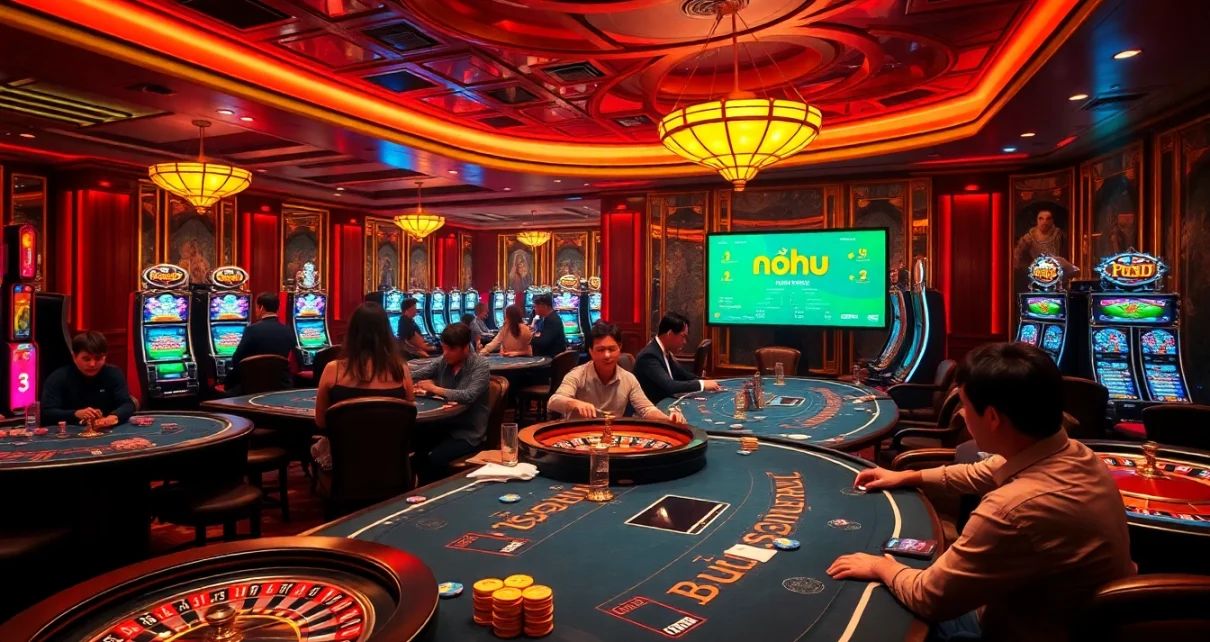 Nohu accelerates the thrilling gaming experience with fast-paced action on vibrant casino tables.