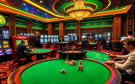Experience the vibrant table games at https://www.2ph222.com/, showcasing poker chips and a roulette wheel in action.