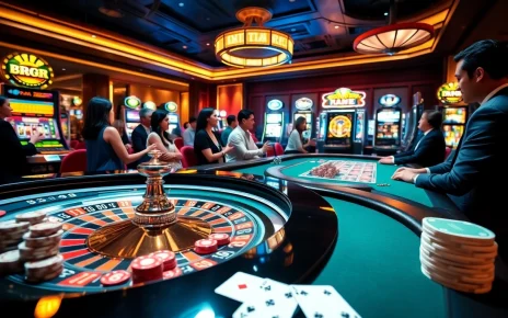 Experience the thrill of RR88 with vibrant casino tables and engaging players in action.
