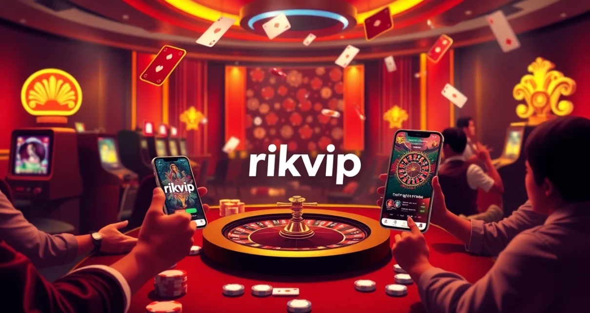 Engaging players at the rikvip online platform with vibrant casino elements and excitement.