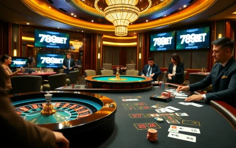 Experience thrilling gameplay at 789BET with professional dealers and vibrant casino tables.