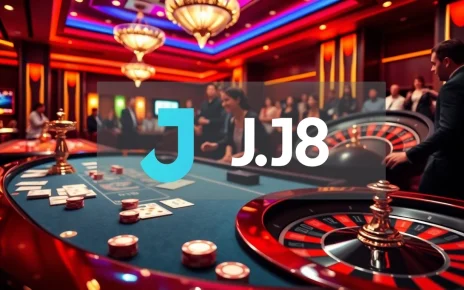 Players enjoying a game of poker at J8 casino, showcasing excitement and vibrant atmosphere.
