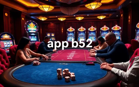 Experience the excitement of online gaming with app b52 in a luxury casino setting.