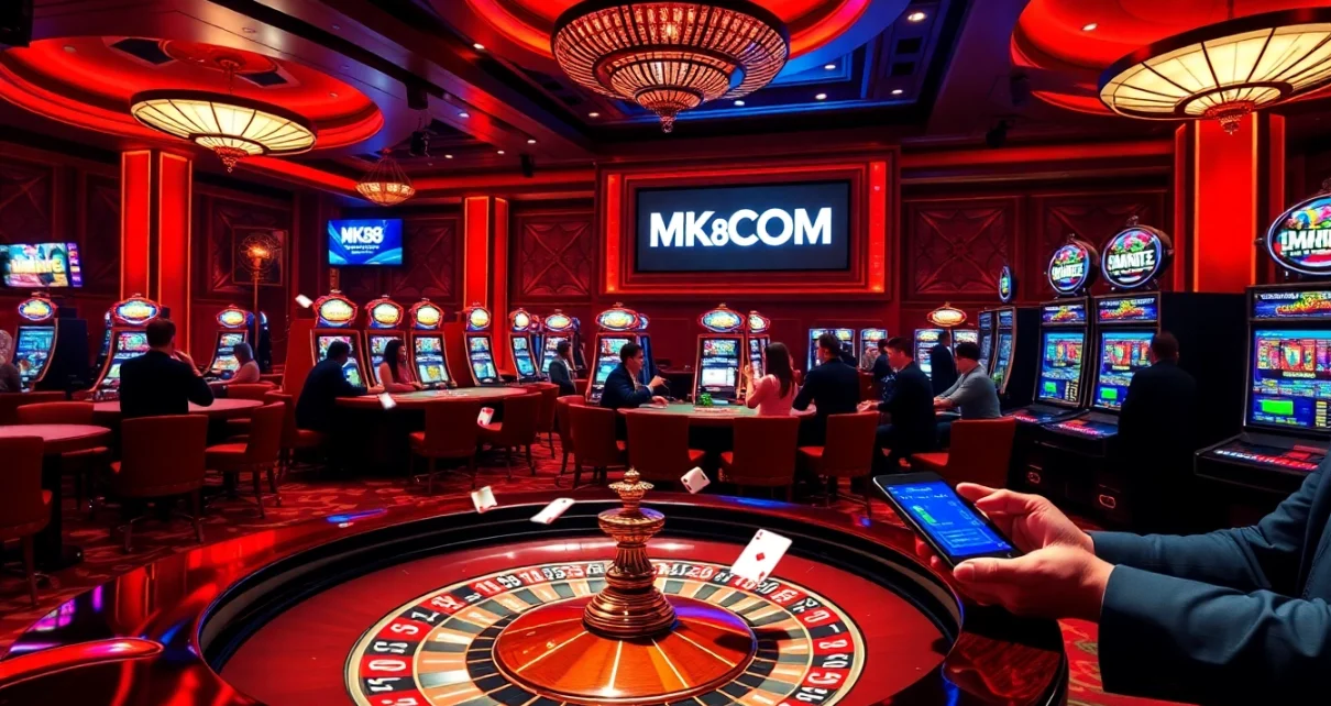 Experience thrilling gameplay at MK8.COM with vibrant casino scenes and dynamic gaming action.