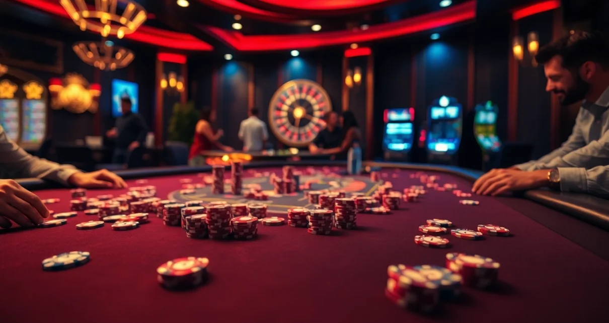 Experience the thrill of poker at 79king osaka with vibrant casino elements and high-stakes action.