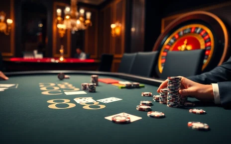 Experience the excitement of DR88 at a luxurious casino table with poker chips and cards.