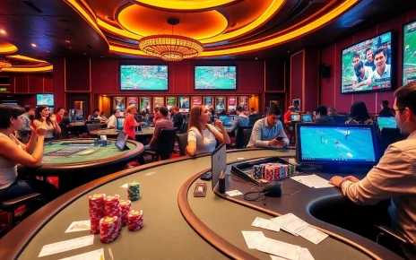 Exciting sports betting scene at thể thao pg88, with fans placing bets and enjoying the atmosphere.