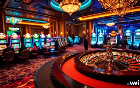 Experience high-stakes excitement at 58win's luxurious casino tables and vibrant gaming atmosphere.