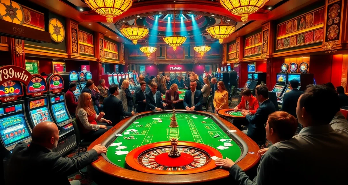Experience high-stakes excitement at 789win's vibrant casino floor with poker, slots, and roulette.