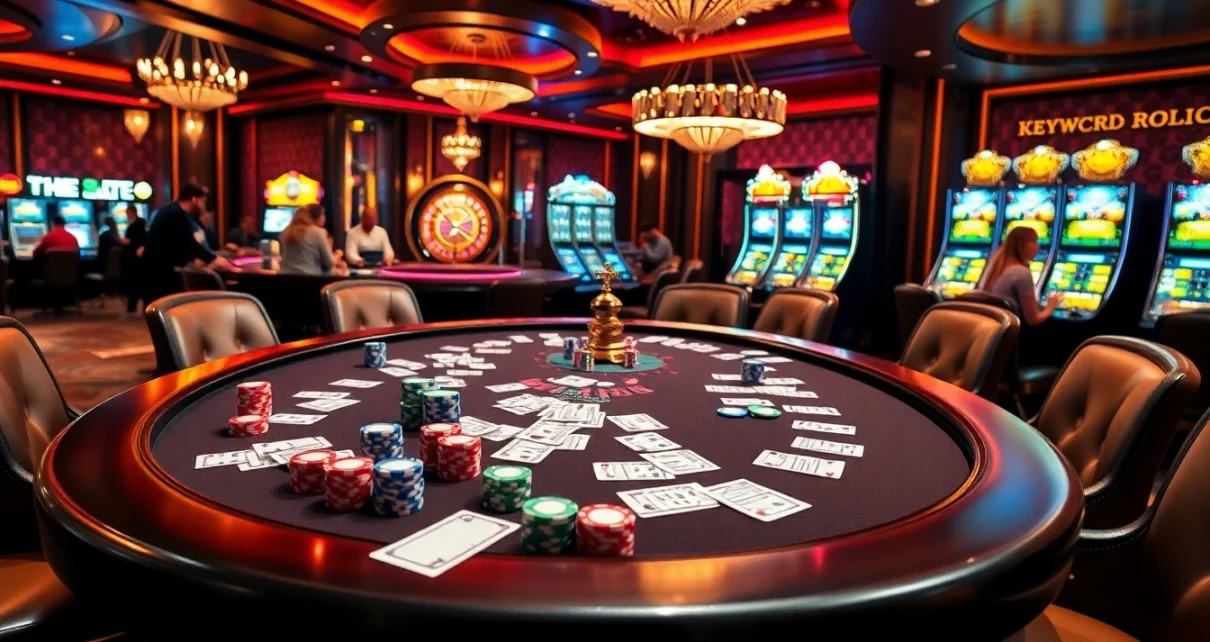 Engaged players at a luxurious poker table immersed in the excitement of XX88 gambling.
