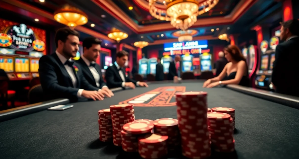 Experience casino thrills at https://kuwinblog.com/ with vibrant slot machines and high-stakes poker tables.