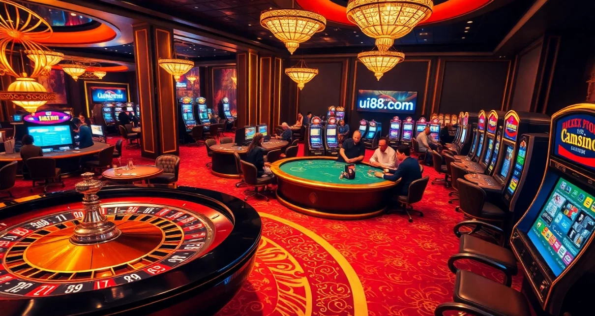 Experience the excitement of uu88.com with vibrant casino games and luxury atmosphere.