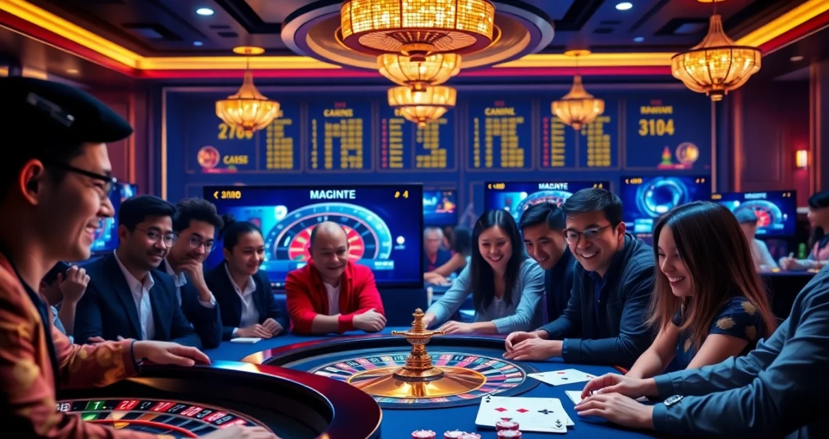 Join 바이낸스 회원가입 for exciting online gambling with vibrant poker chips and roulette.