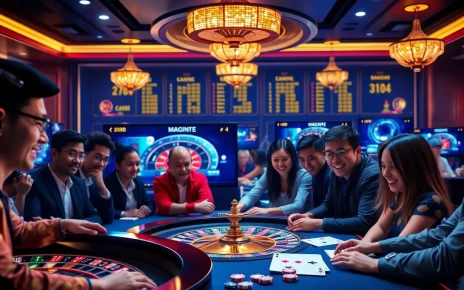 Join 바이낸스 회원가입 for exciting online gambling with vibrant poker chips and roulette.