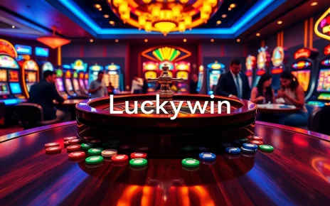 Engaged gamblers enjoying a thrilling game at Luckywin's vibrant casino.