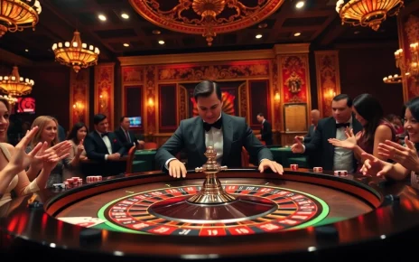 S8 roulette table in a luxurious casino setting with players engaged in excitement.