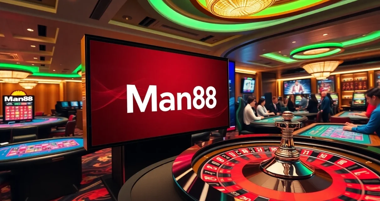Man88 offers thrilling casino gaming experiences with vibrant tables and live dealer action.